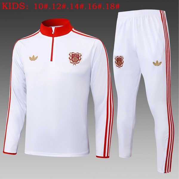 Ninos Sudadera De Training Bayern Munich 125th 2025 2026 Blanco 5